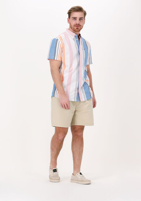 Mehrfarbige/Bunte TOMMY JEANS Casual-Oberhemd TJM SHORTSLEEVE PASTEL SHIRT - large