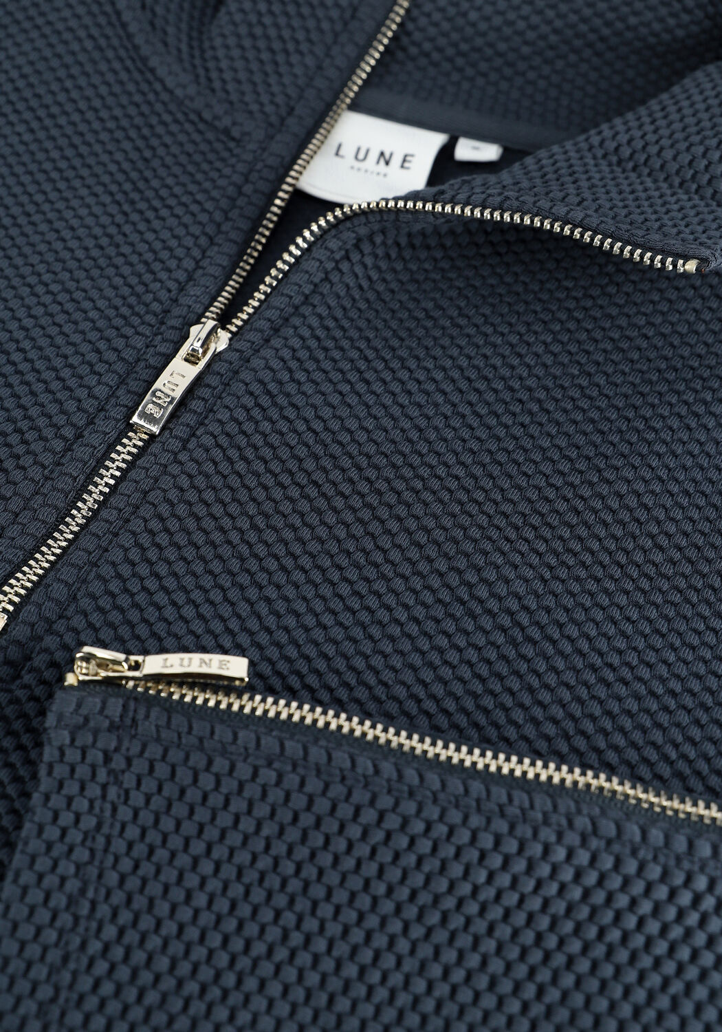 Dunkelblau LUNE ACTIVE Rollkragenpullover MOON TOP - large