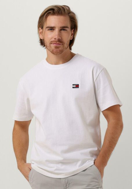 Weiße TOMMY JEANS T-shirt TJM CLSC TOMMY XS BADGE TEE - large
