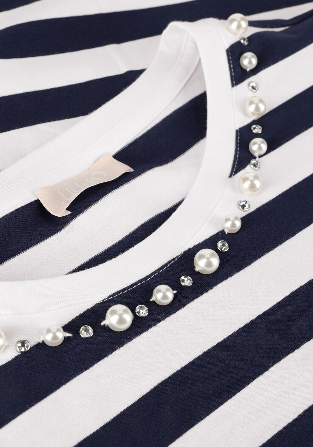 Blaue LIU JO T-shirt J.STRIPED T-SHIRT - large