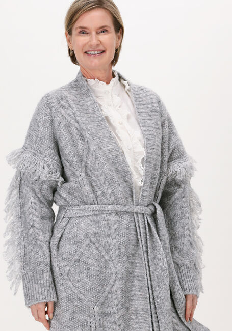 Graue SILVIAN HEACH Strickjacke LONG CARDIGAN CLEVELAND - large