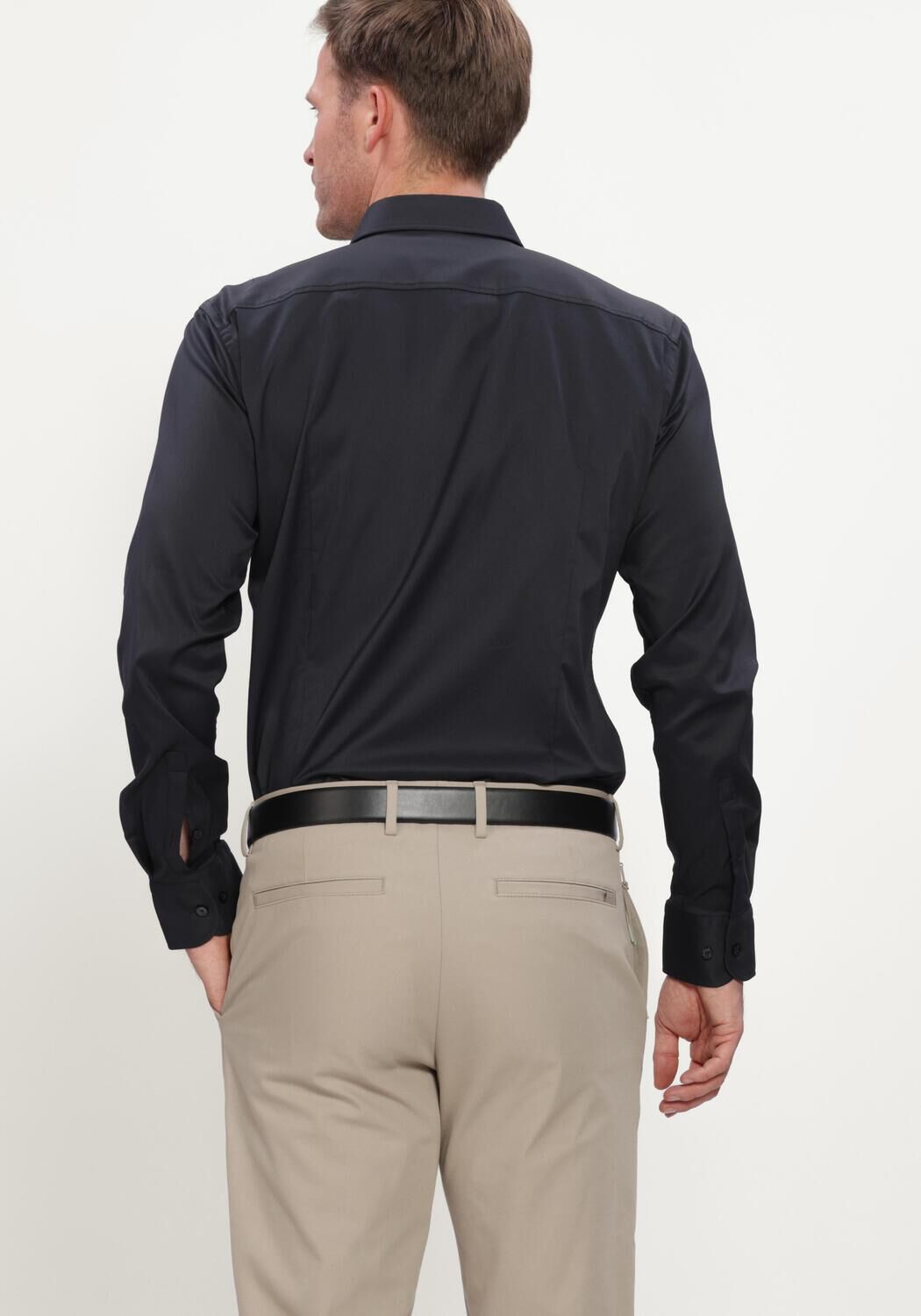 Dunkelblau BOSS BLACK Klassisches Oberhemd P-HANK-KENT-C1-222 - large