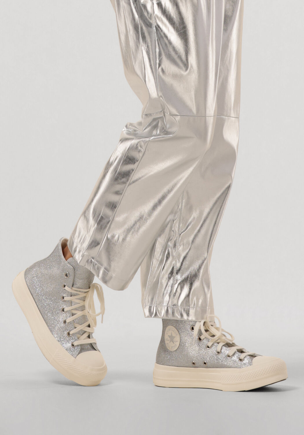 Silberne CONVERSE Sneaker High CHUCK TAYLOR ALL STAR LIFT - large