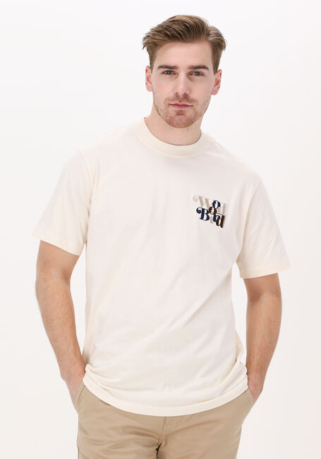 Nicht-gerade weiss WOODBIRD T-shirt MOLT WIRL TEE - large