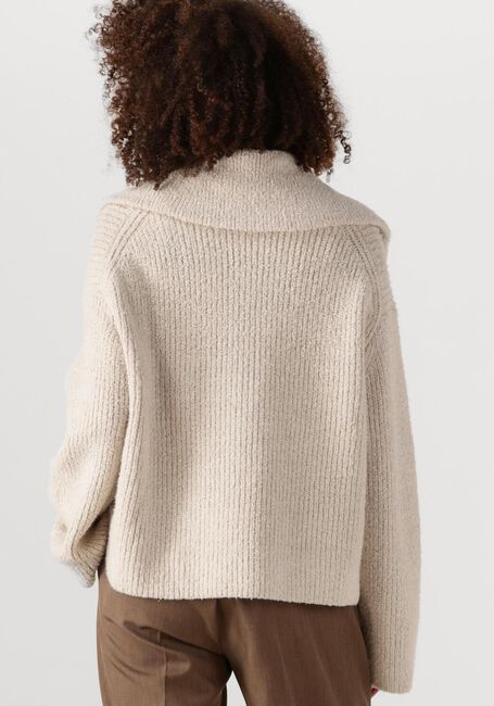 Beige SECOND FEMALE Rollkragenpullover GERDA KNIT ZIP COLLAR - large