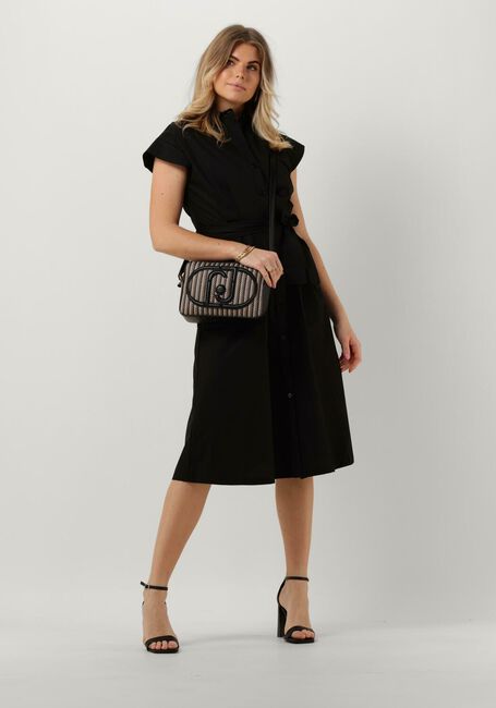 Schwarze LIU JO Midikleid ABITO LUNGO POP CROS - large