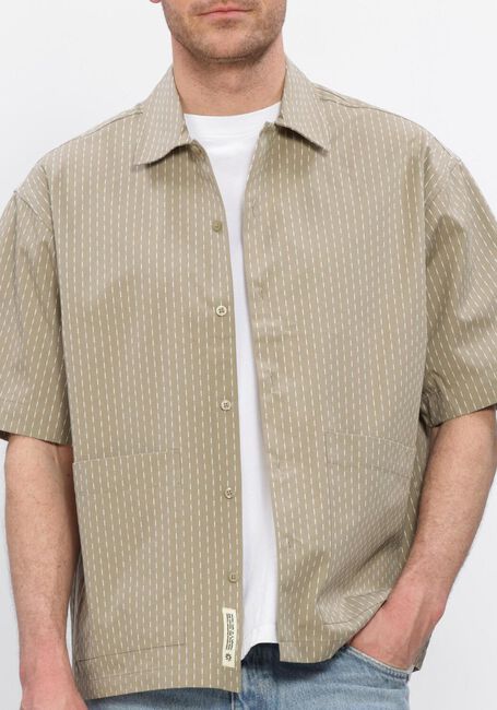 Khaki WOODBIRD Casual-Oberhemd WBWANG SHIKO SHIRT - large