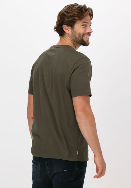 Grüne TIMBERLAND T-shirt SS K-R BRAND TREE T - large