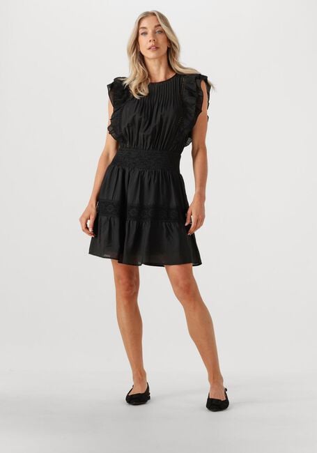 Schwarze CO'COUTURE Minikleid CALLUMCC FRILL PINTUCK DRESS - large