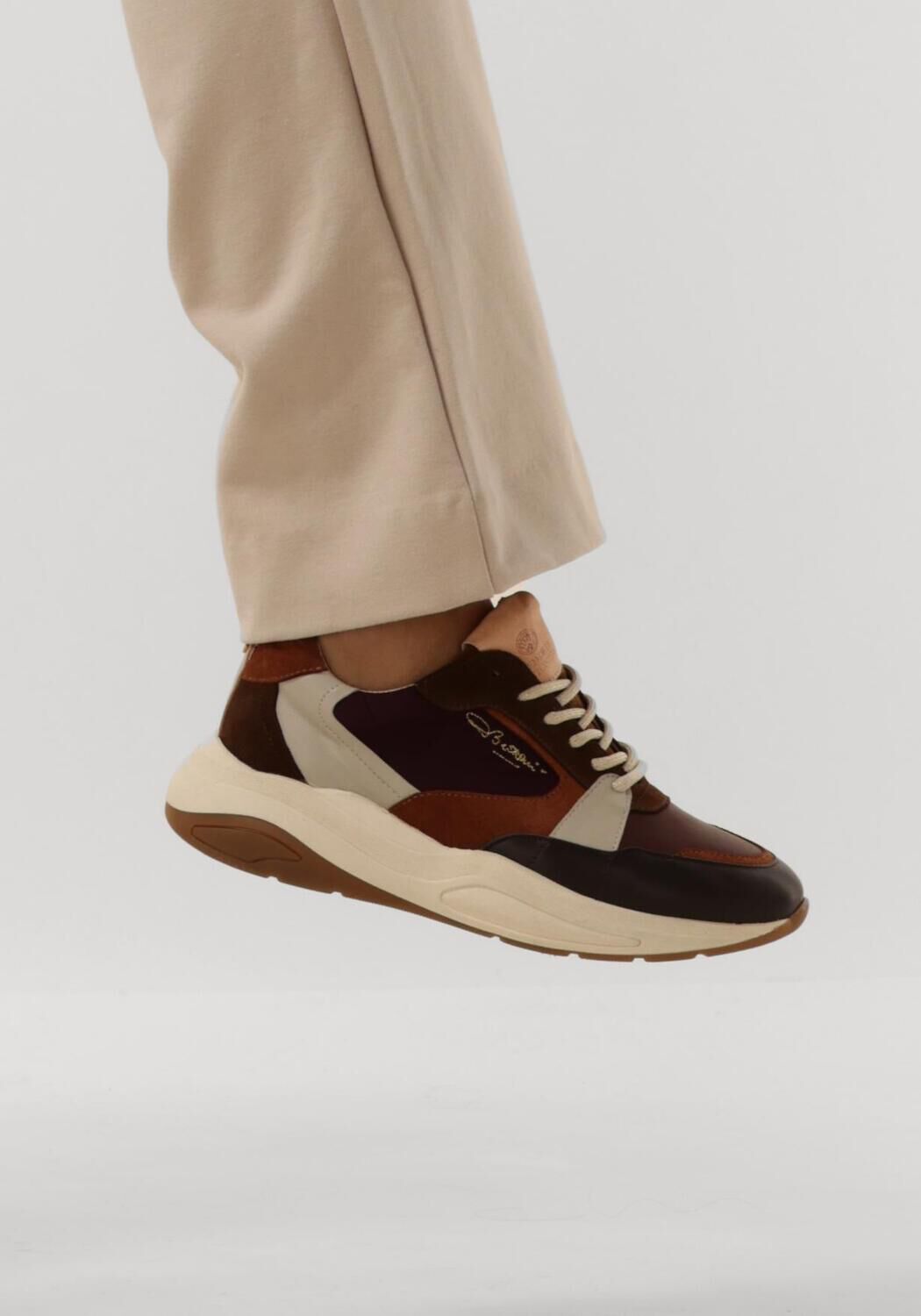 Rote FRED DE LA BRETONIERE Sneaker Low FLAME GAIA COMBI - large