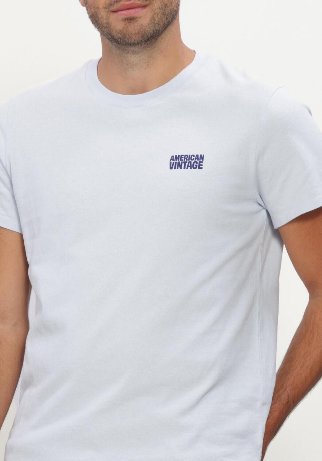 Hellblau AMERICAN VINTAGE T-shirt YKOBOW - large