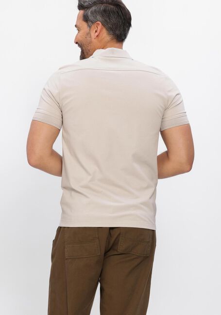 Beige GENTI Polo-Shirt POLO 3 BUTTON SS 1219 - large