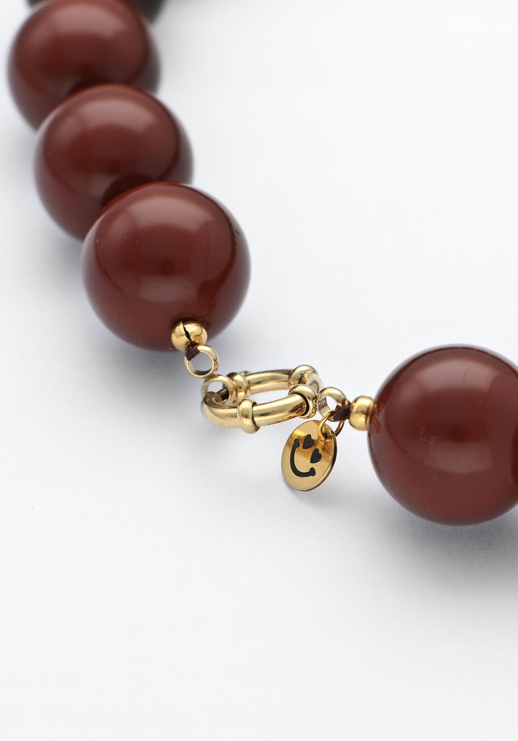 Braune BONNIE STUDIOS Kette WILMA NECKLACE - large