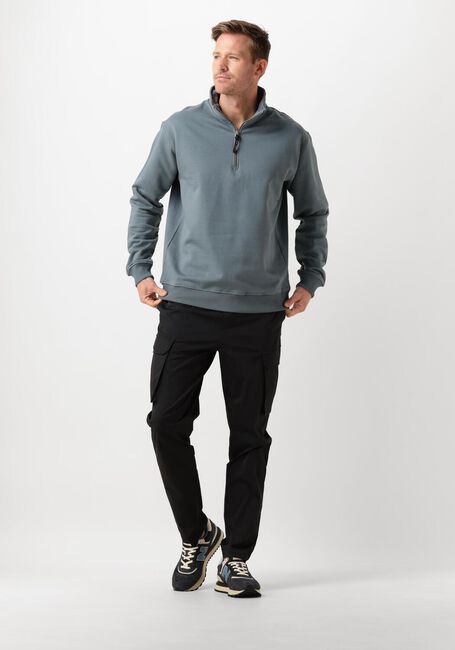 Blaue PURE PATH Pullover LOOSE FIT SWEATERS HALFZIP319 - large