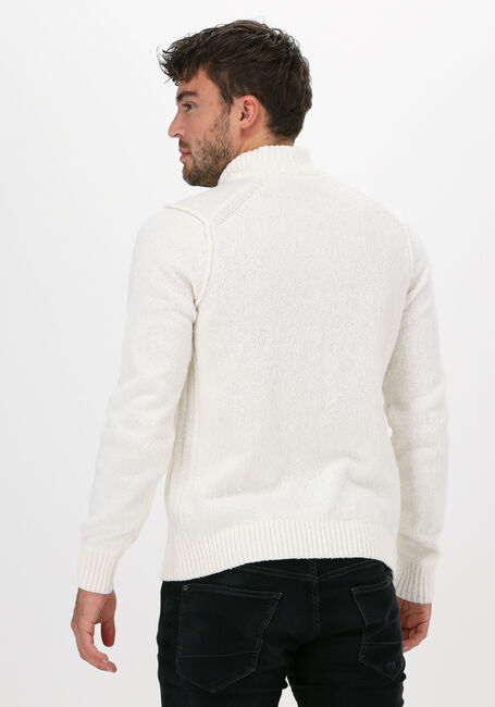 Nicht-gerade weiss CAST IRON Pullover MOCK NECK SLIM FIT WOOL SLUB - large