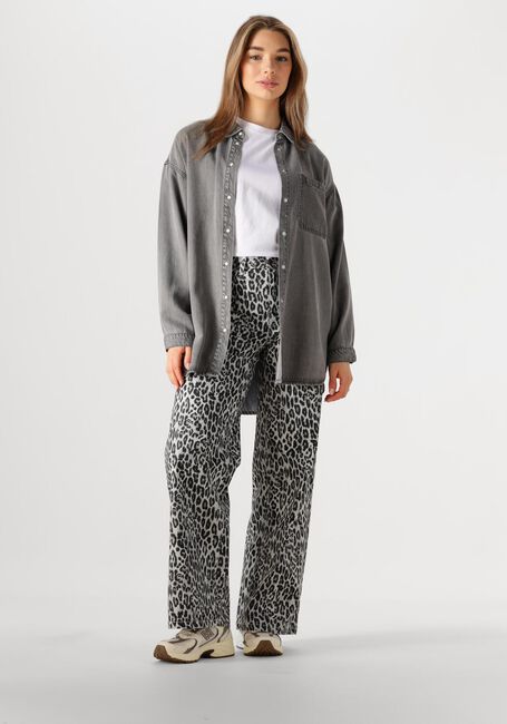 Graue OBJECT Wide jeans OBJSENI MOJI HW JEANS - large