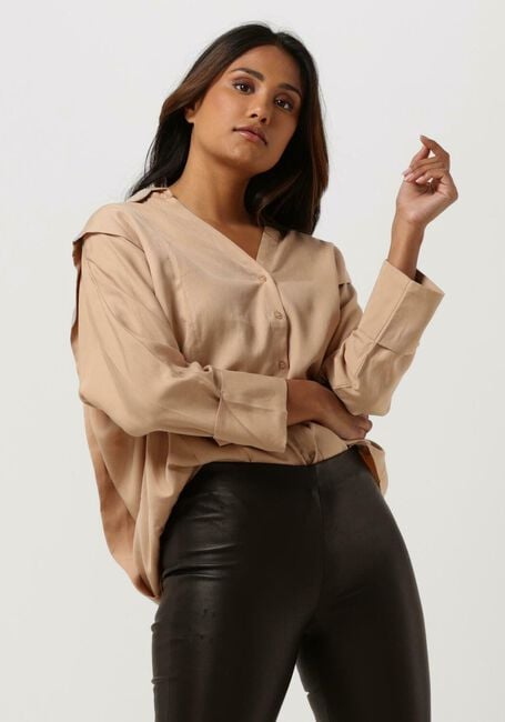 Beige SIMPLE Blusen LEONA WV-LYOCEL-22-3 - large