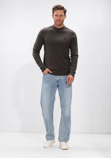 Braune BUTCHER OF BLUE Pullover CLIFDEN MOCK - large