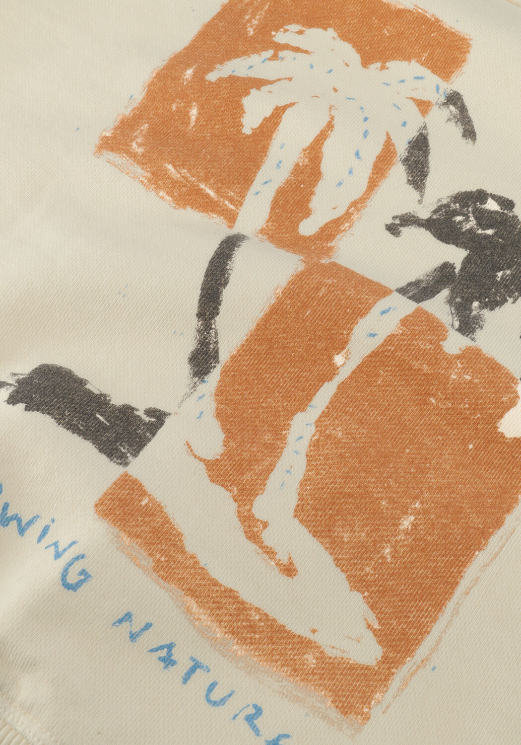 Ecru PLAY UP Sweatshirt FLEECE SWEATER - large