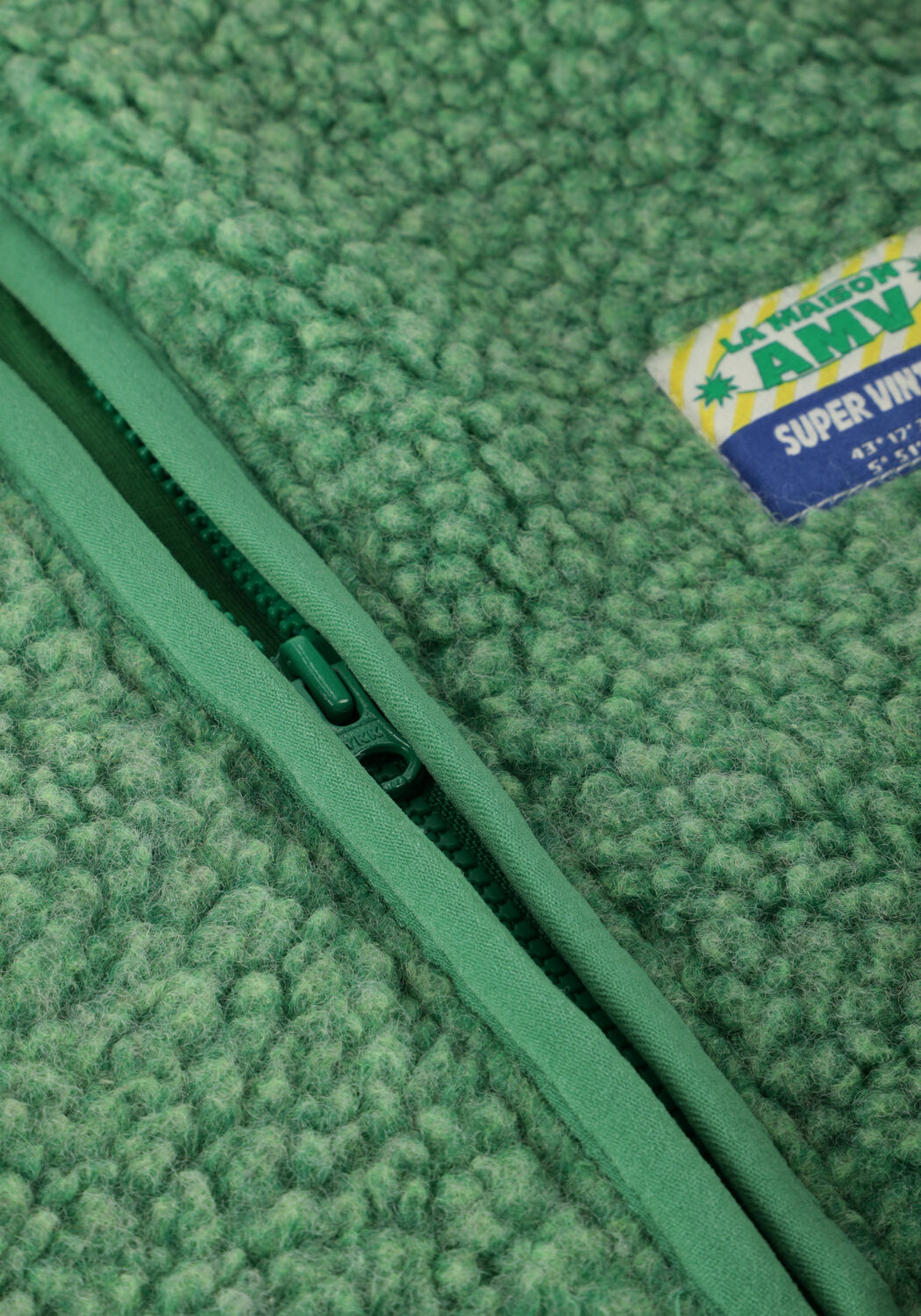 Gr&uuml;ne AMERICAN VINTAGE Teddy-Jacke HOKTOWN - large