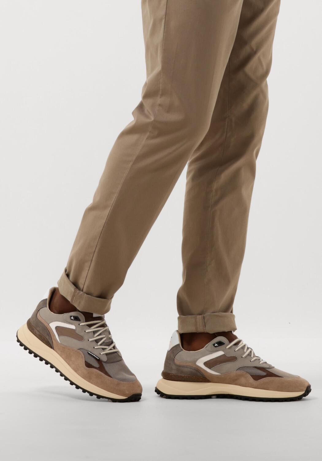 Taupe FLORIS VAN BOMMEL Sneaker Low SFM-10159 NOPPI - large
