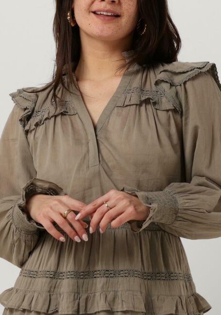 Grüne NEO NOIR Minikleid PIANO S VOILE DRESS - large