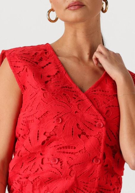 Rote POM AMSTERDAM Top TOP LACE BLOOM RED - large