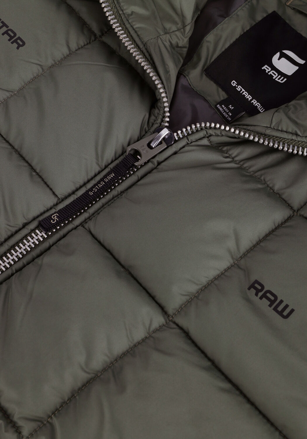 Gr&uuml;ne G-STAR RAW Wattierte Jack MEEFIC SQR QUILTED HDD JKT - large