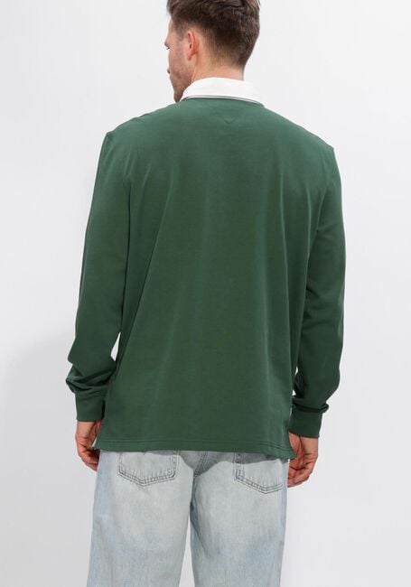 Dunkelgr&uuml;n TOMMY JEANS Polo-Shirt TJM RLX ESS BADGE RUGBY - large