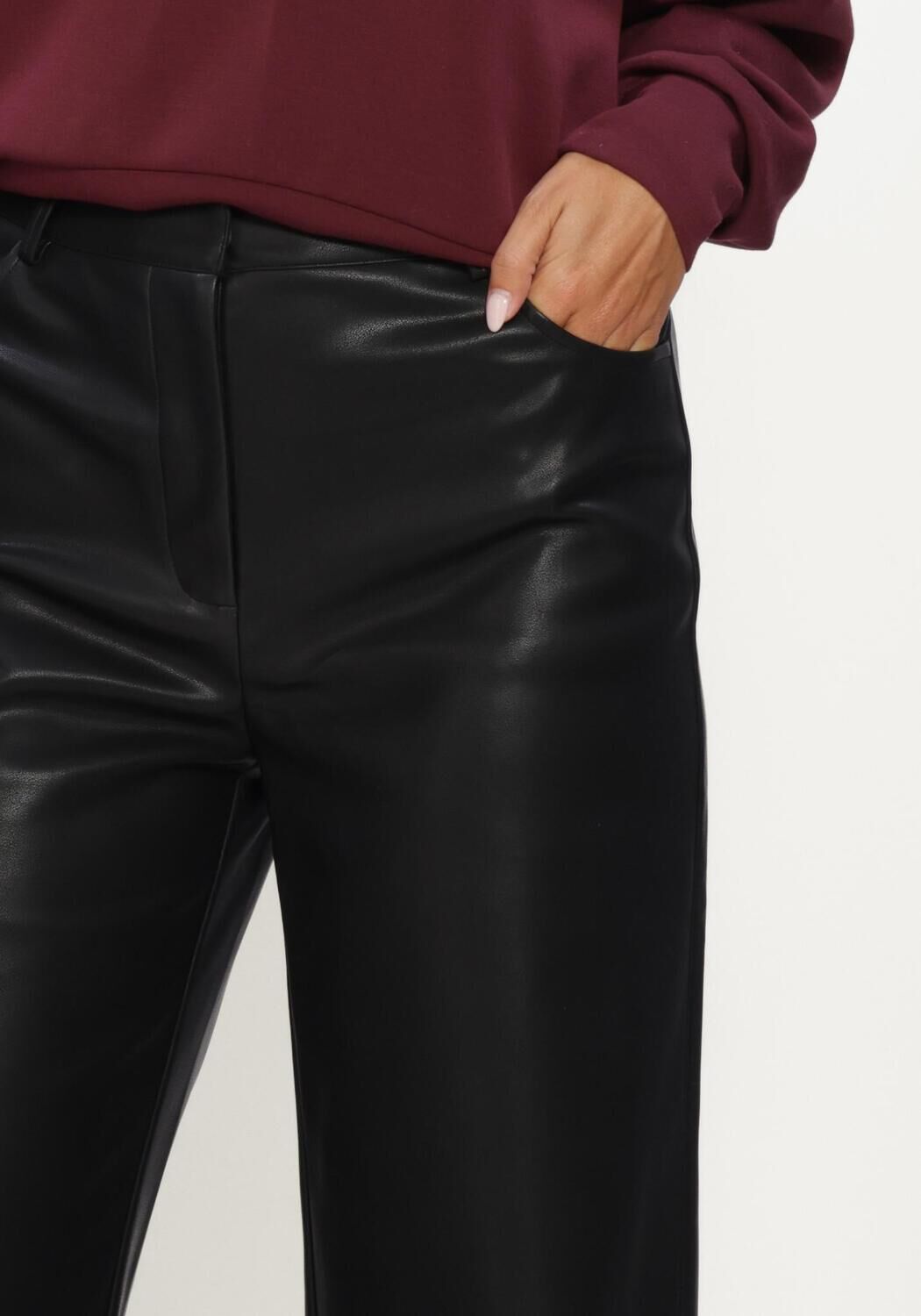 Schwarze NOTRE-V Weite Hose NV-IRENA - large