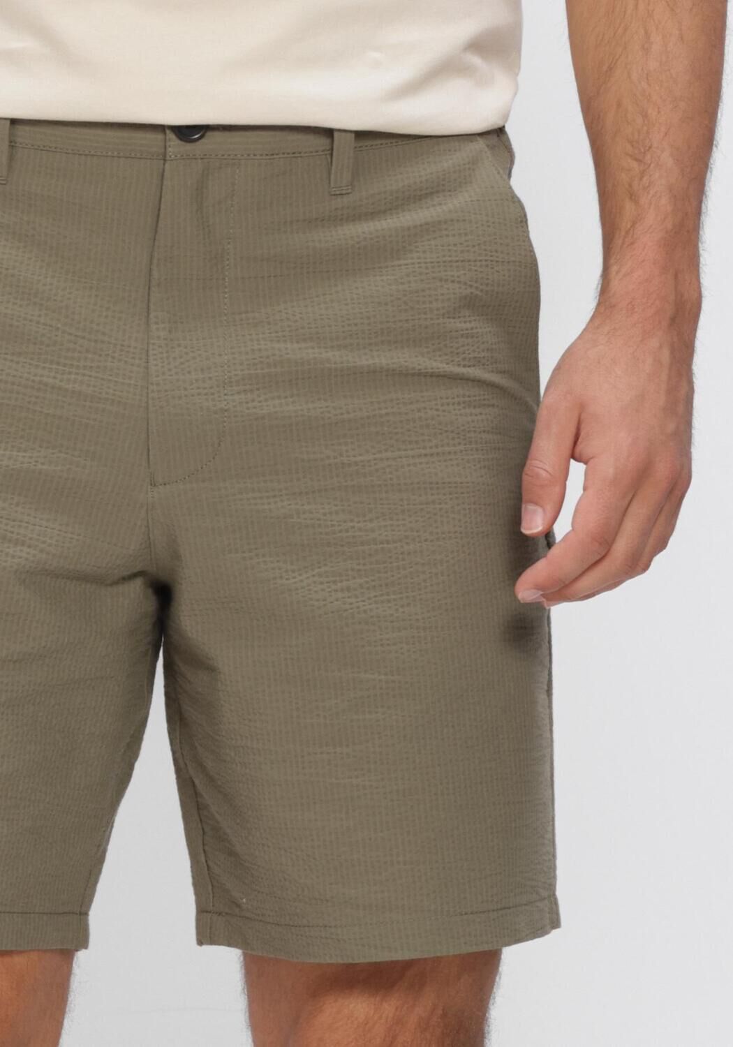 Gr&uuml;ne SELECTED MEN Hosen SLHREGULAR-KARL SEERSUCKER  SHORTS NOOS - large