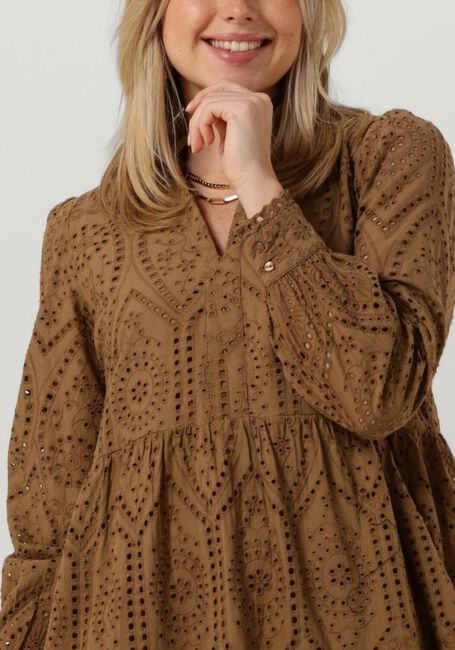 Camelfarbene Y.A.S. Minikleid YASHOLI LS DRESS - large