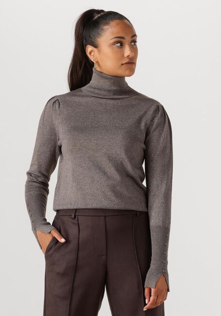 Taupe NUKUS Rollkragenpullover SYLVIA PULLOVER LUREX - large