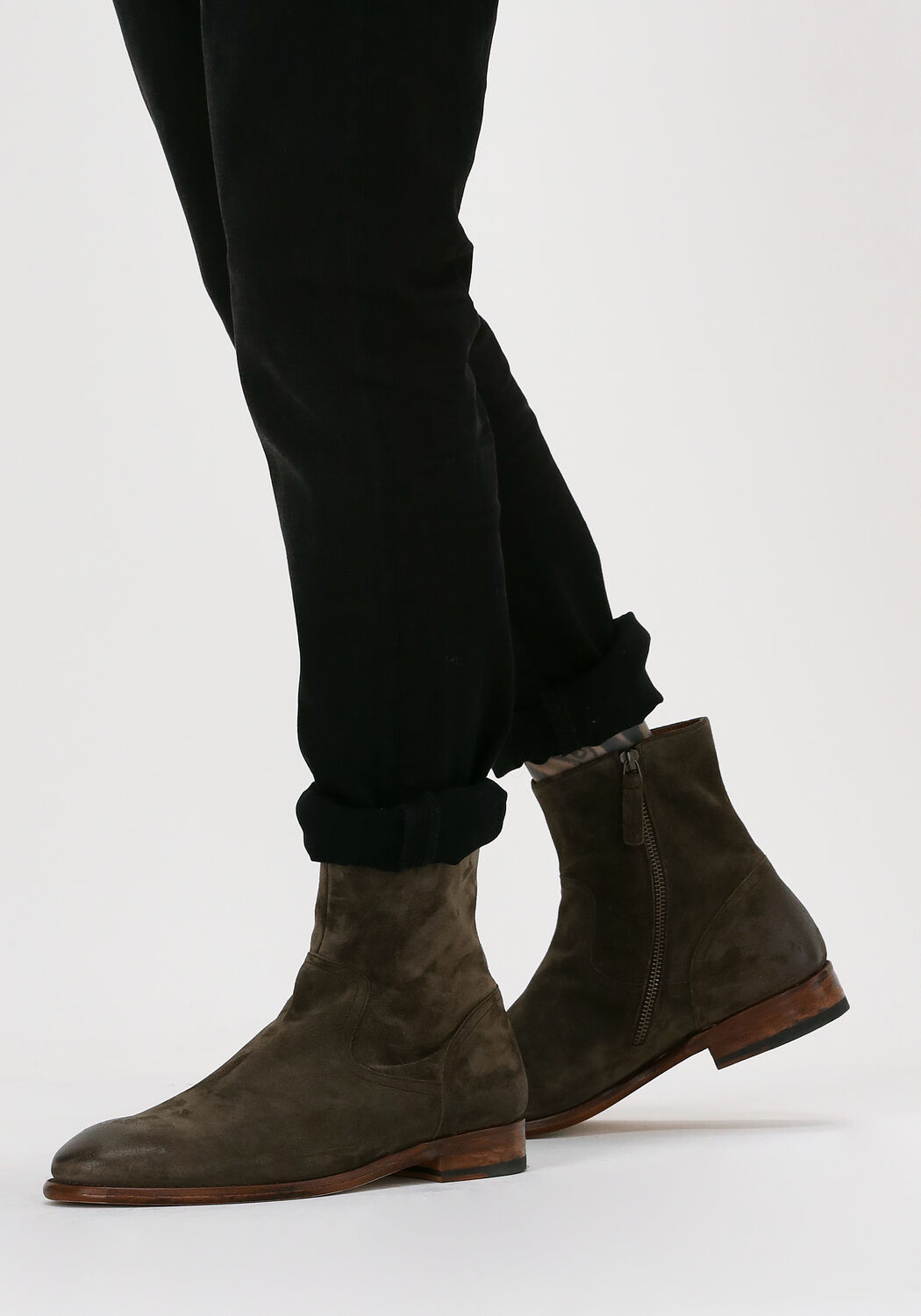 Graue CORDWAINER Ankle Boots 19039 - large