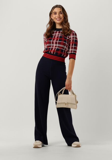 Dunkelblau VANILIA Schlaghose TUBE TROUSERS DOUBLE PUNTO - large