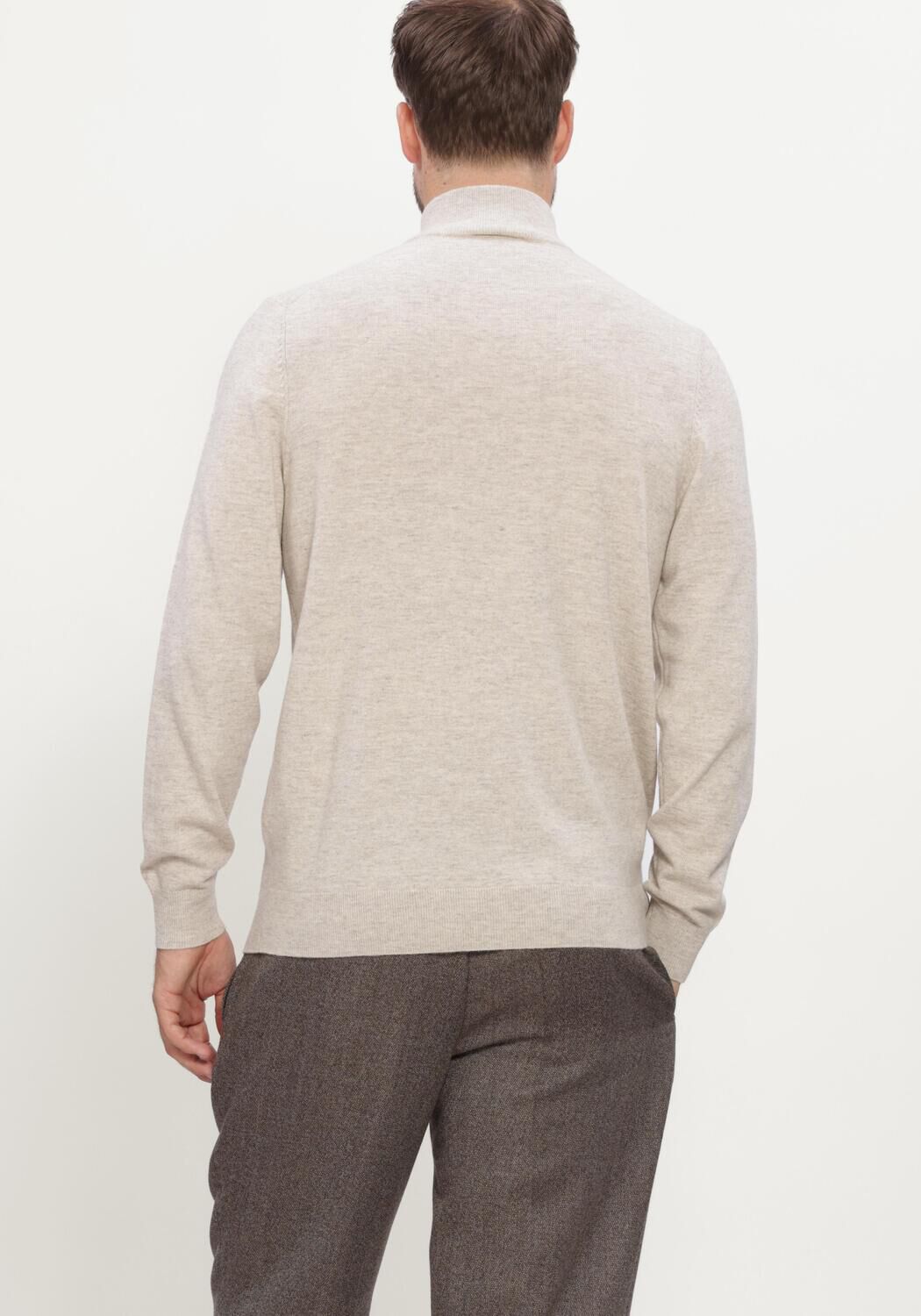 Beige PROFUOMO Pullover NEW WOOL BLEND - large