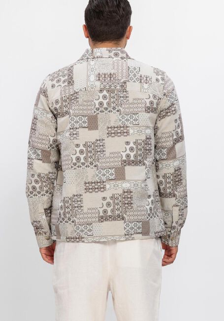 Beige LES DEUX Overshirts LAYTON PATCHWORK JACQUARD OVERSHIRT - large