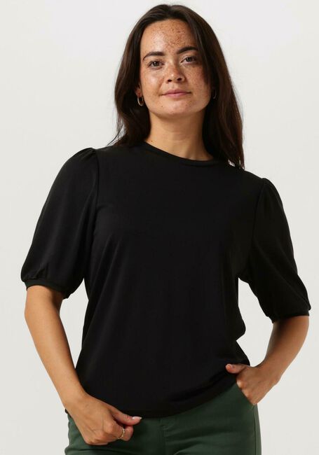 Schwarze MINUS T-shirt DARSY PUFF SLEEVE T-SHIRT - large