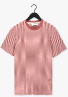Rote SELECTED HOMME T-shirt SLHRELAXBUTCH STRIPE SS O-NECK