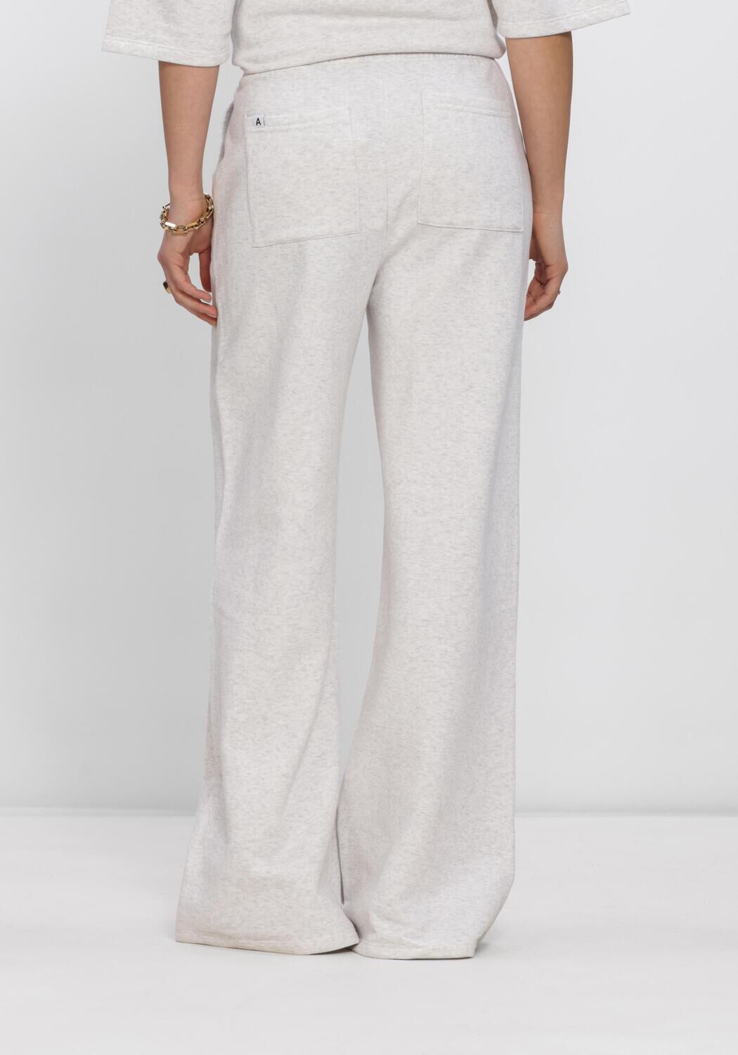 Hellgrau ALIX THE LABEL Hosen LADIES KNITTED WIDE LEG SWEAT PANTS - large