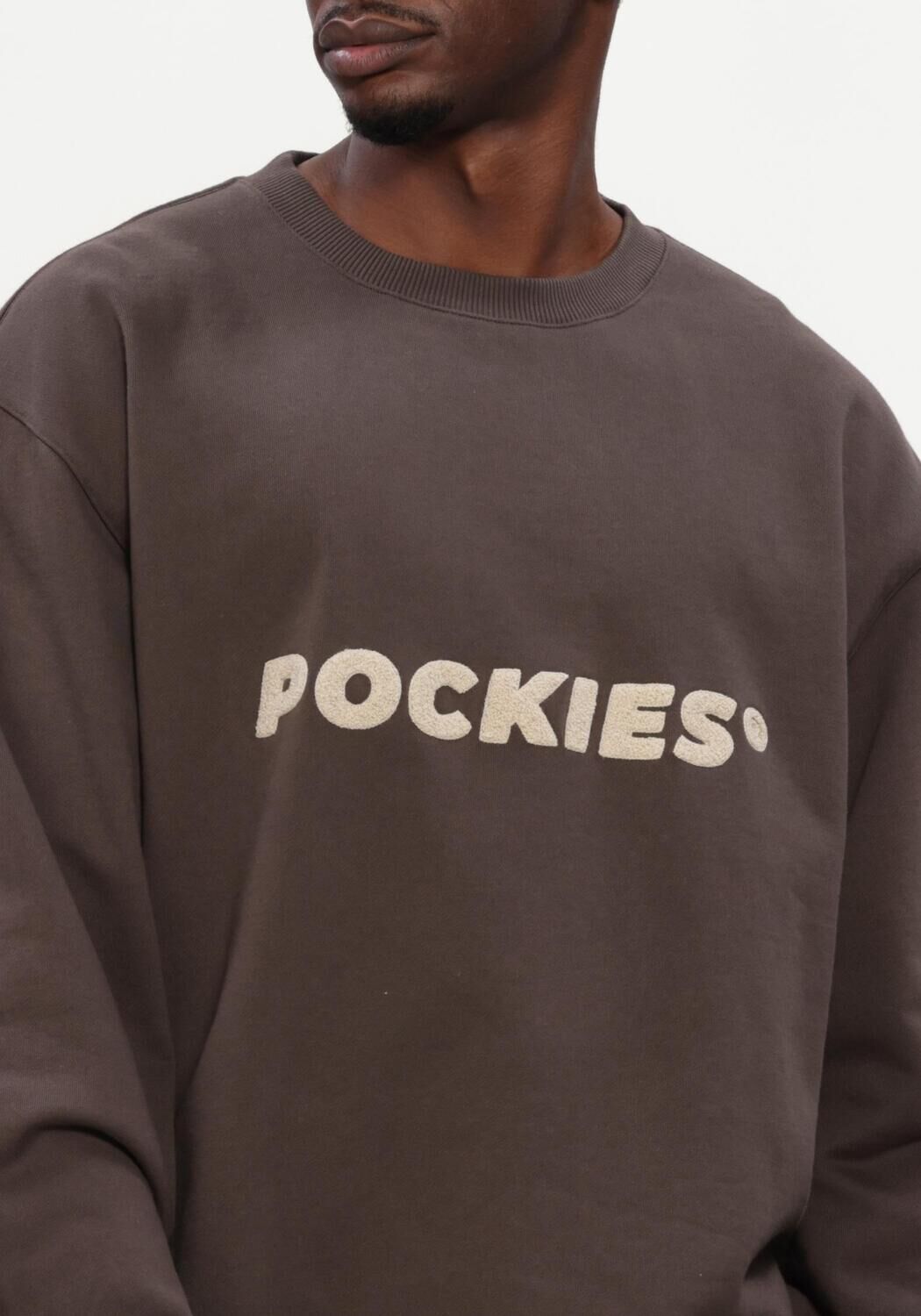 Braune POCKIES Sweatshirt SHEPHERD CREW - large