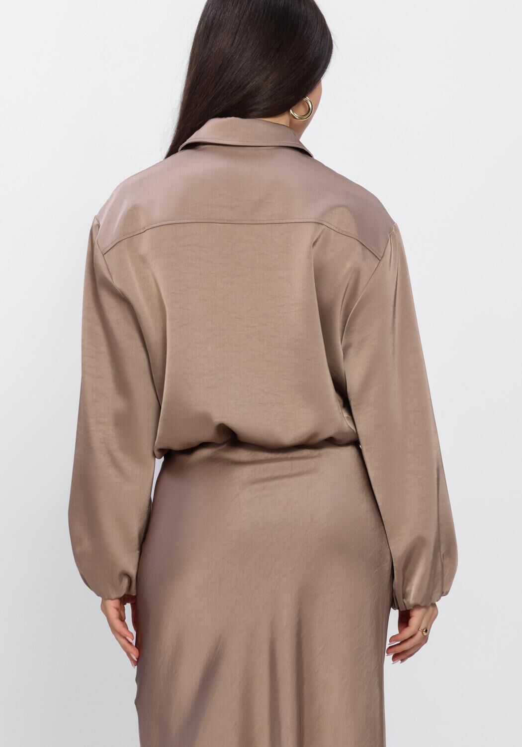 Taupe NEO NOIR Jacken DENIELLE HEAVY SATEEN JACKET - large