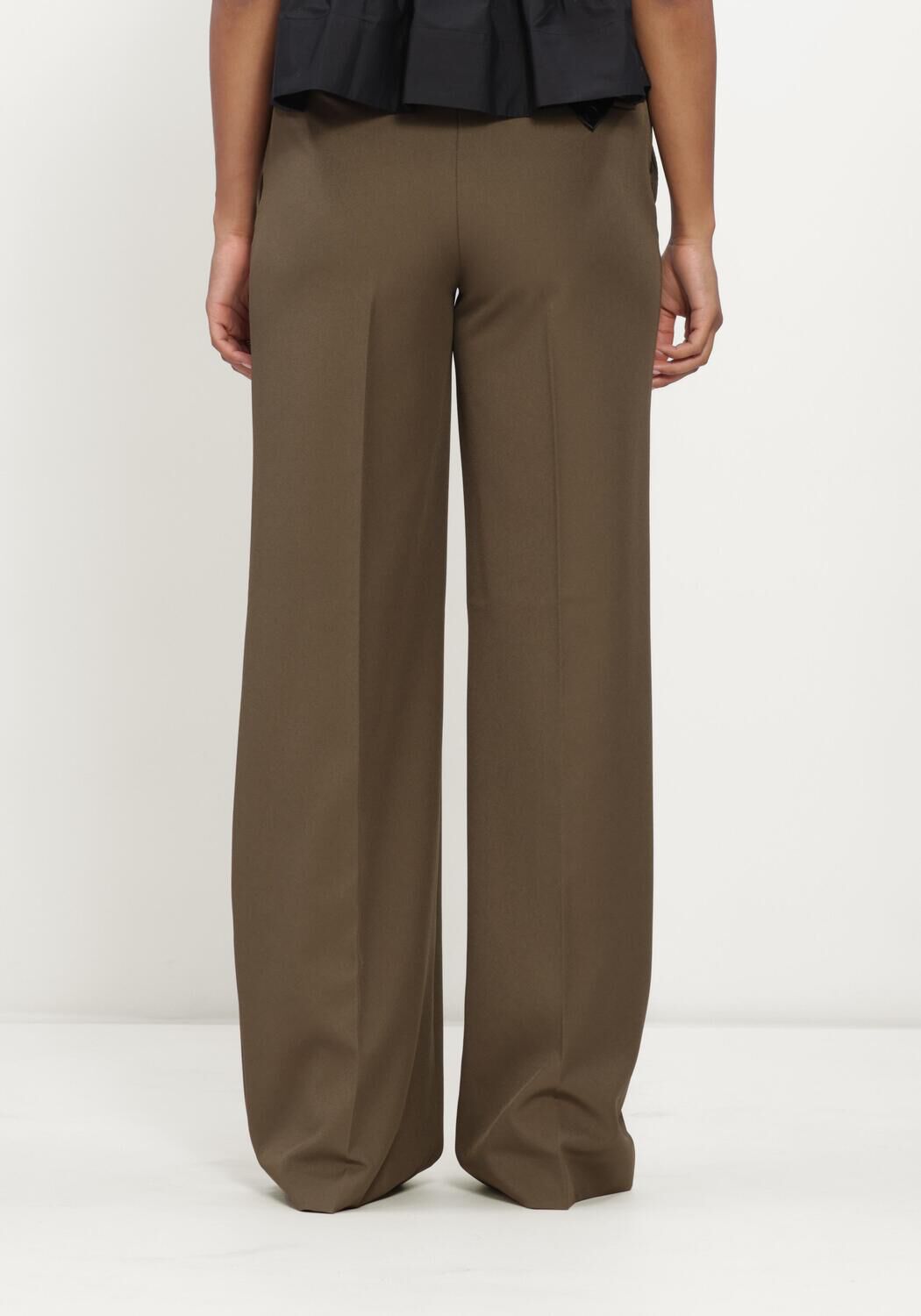 Dunkelgr&uuml;n HAUTE L'AMITI&Eacute; Hose PREMIERE PLAIN TALL PANT - large