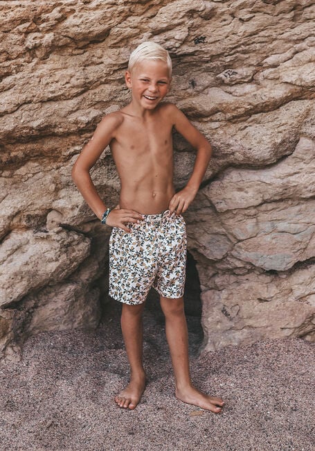 Beige SALTED STORIES Badehosen LEMONS SWIM SHORTS - large