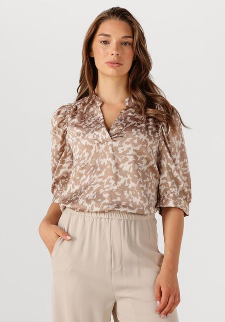 Sand NEO NOIR Blusen ROELLA GRAPHIC FADE BLOUSE - large