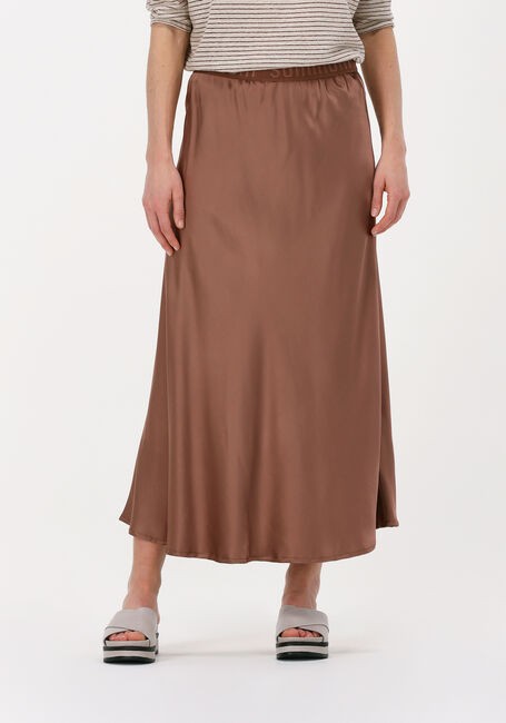 Braune SUMMUM Midirock SKIRT SATIN - large