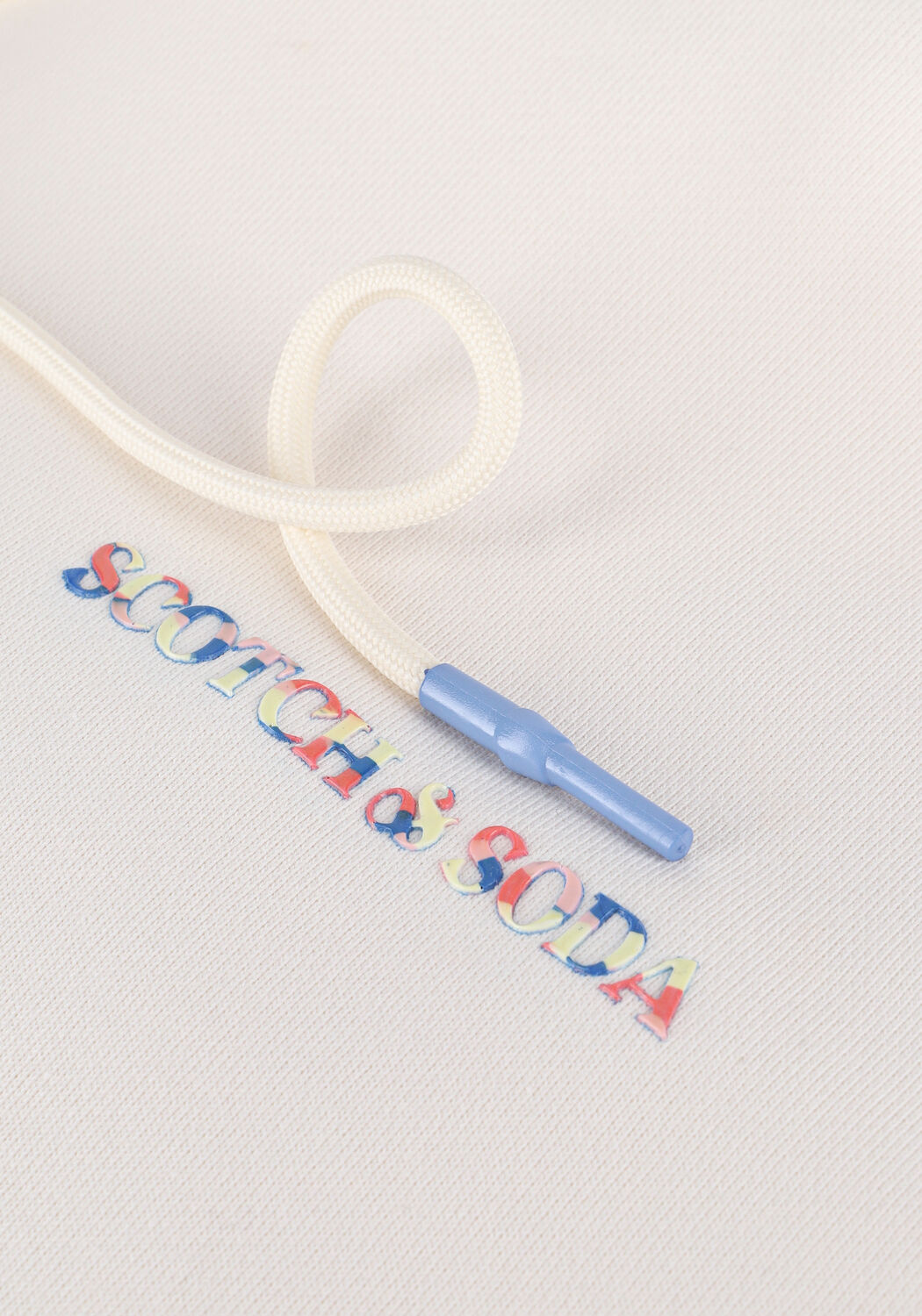 Nicht-gerade weiss SCOTCH & SODA Sweatshirt HOODED LOGO FELPA SWEATSHIRT IN ORGANIC COTTON - large