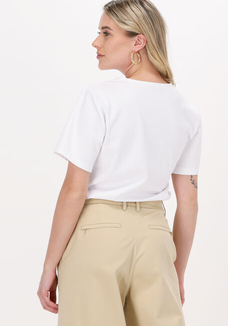 Weiße VANILIA T-shirt STRETCH UNI TEE - large