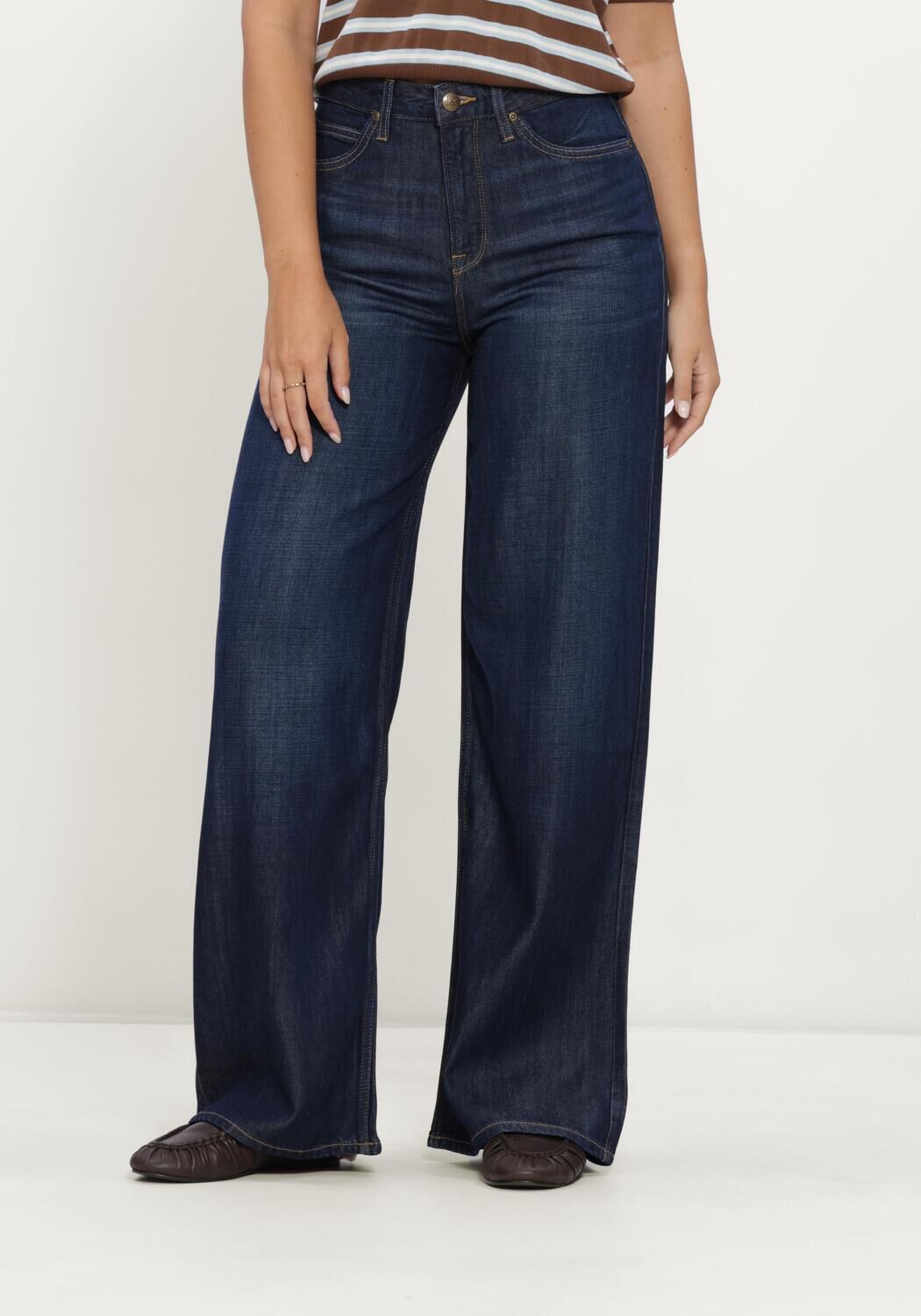 Dunkelblau LEE Wide jeans STELLA - large