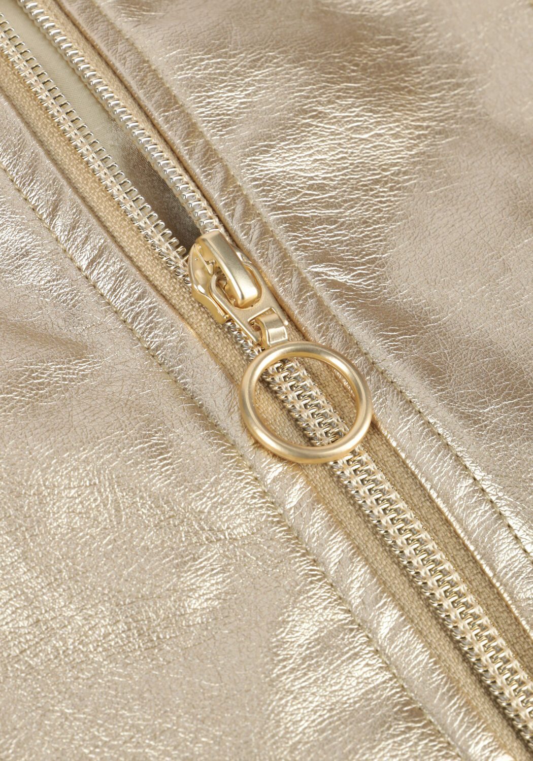 Goldfarbene LIKE FLO Jack IMI LEATHER JACKET NO COLLAR - large